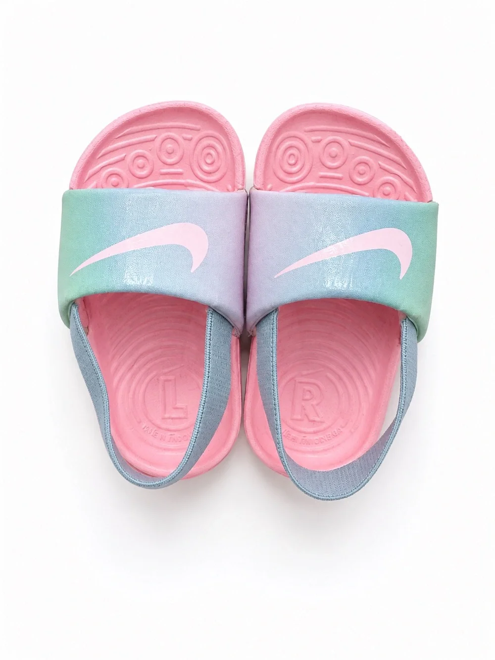 Nike Toddler Slide Sandals Pink Pastel Slingback Size 5C